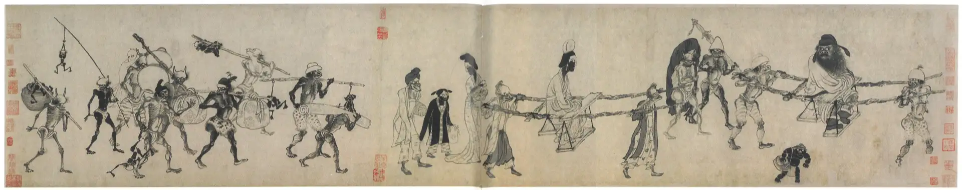 Zhong Kui Traveling - Ancient Chinese Painting